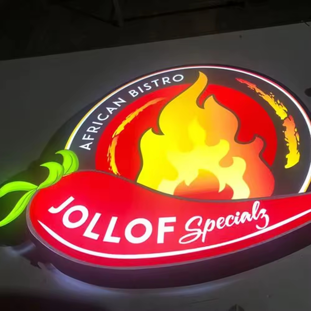 Led Lighting Box Custom Store Signage Hot Food Mexican Food Advertising Lighting Box Store Front Decoration