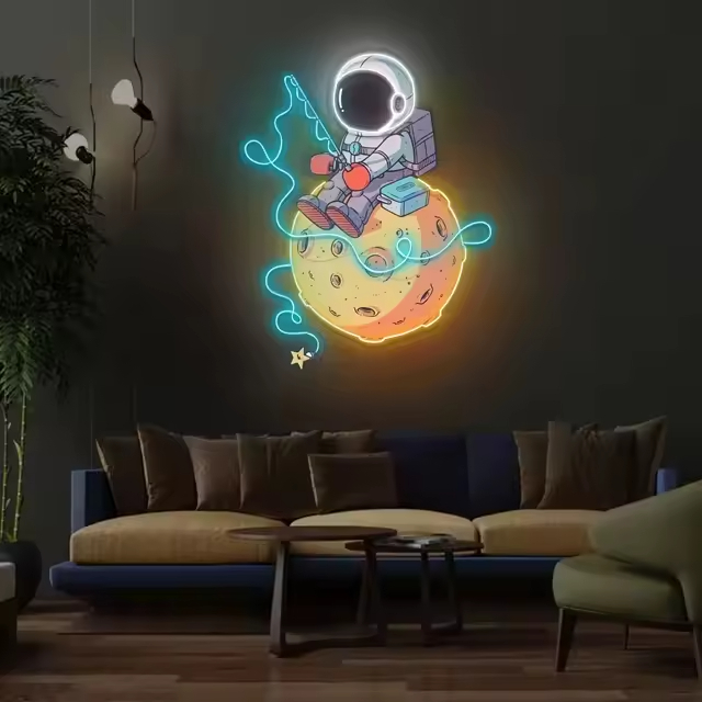 Custom Neon Signs Waterproof Acrylic Artwork for Bedroom Bar and Party Decor with Free Design and Dropshipping Service